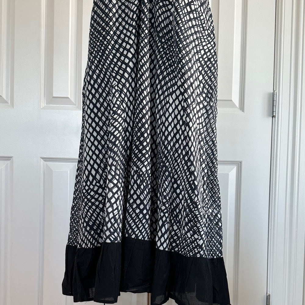 NWT Du Paradis Aralia Halter Empire Waist 100% Cotton Boho Vacation Midi Dress L - Picture 6 of 17